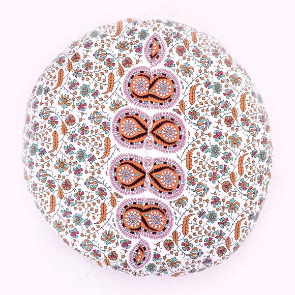 (Only Cover) Mandala Bohemian Meditation Floor Pillow Cover Home Decor, 32'' - Picture 5 of 5
